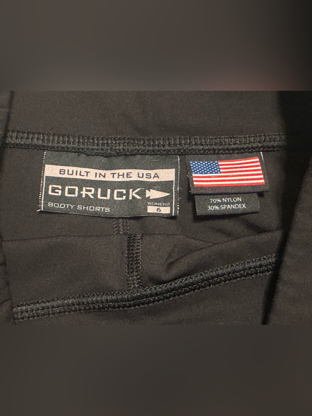 GORUCK Booty Shorts Black Women’s Size 6 Training Workout Squat Shorts 🖤